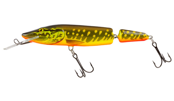 Salmo Pike Jointed 13cm Hot Pike - Deep Runner Floating