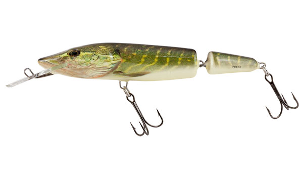 Salmo Pike Jointed 13cm Real Pike - Deep Runner Floating