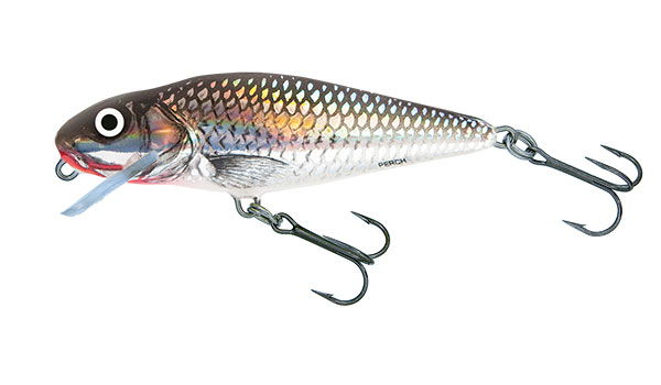 PERCH SHALLOW RUNNER - 12cm Holographic Grey Shiner