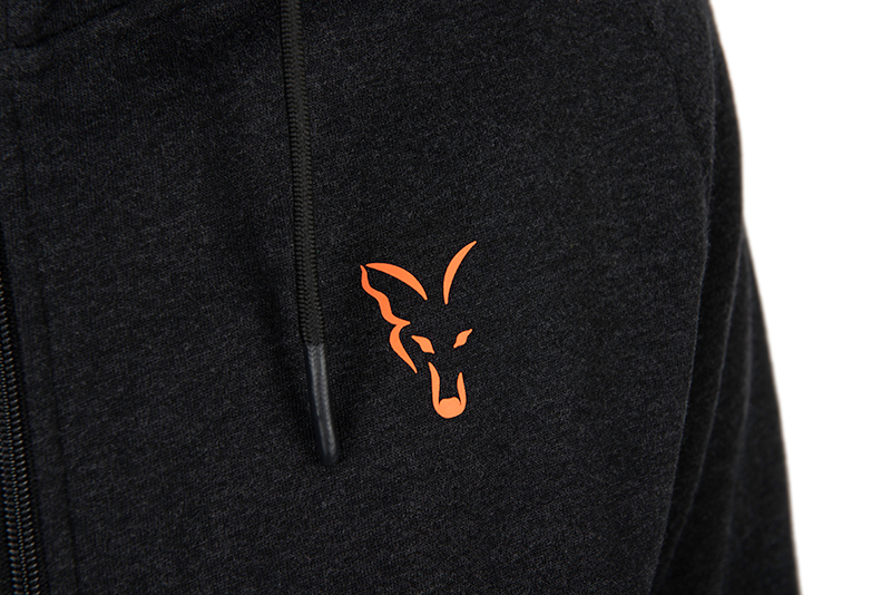 ccl190_195_fox_collection_blackorange_lightweight_hoody_chest_logo_detailjpg