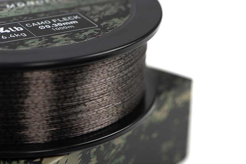 cml199_fox_soft_steel_camo_fleck_mono_14lb_line_detailjpg