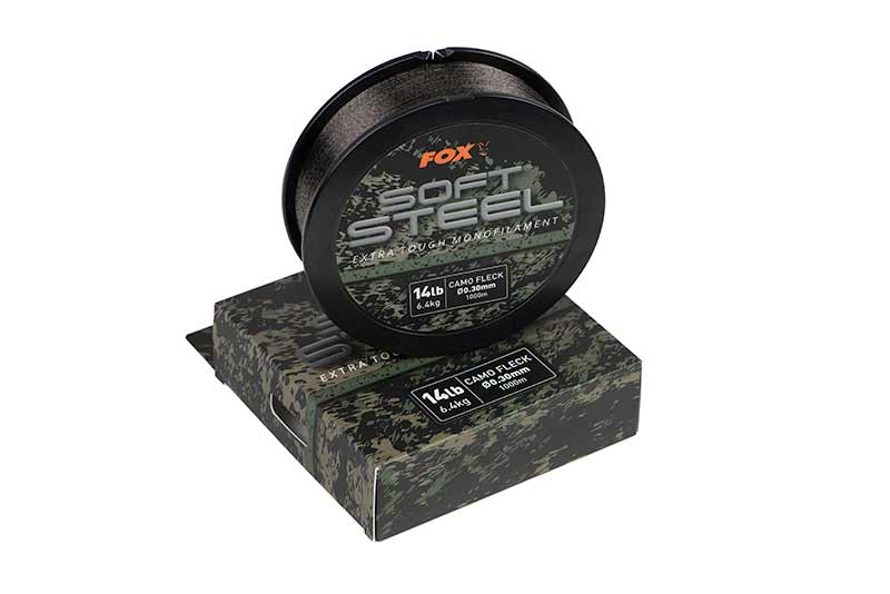 cml199_fox_soft_steel_camo_fleck_mono_14lb_spool_and_box_2jpg