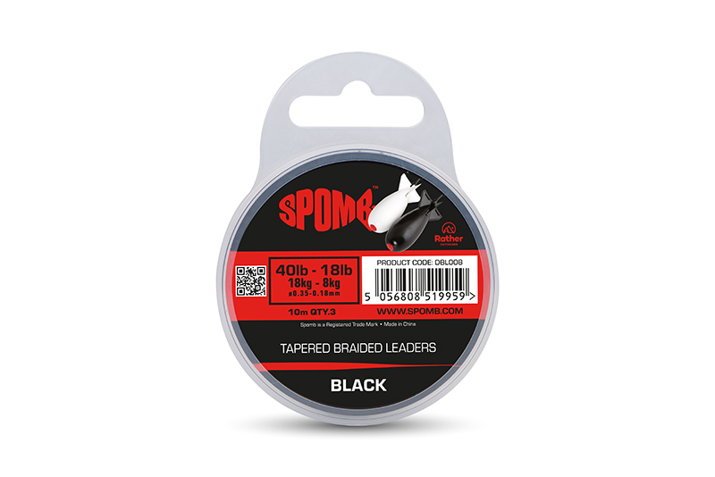 dbl008_spomb_tapered_braided_leaders_black_40lb_18lb_mainjpg