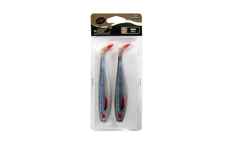 Fox Rage Pro Shad Single Colour Packs Rage Pro Shad 14cm / 5.5" SN Roach x 2pcs