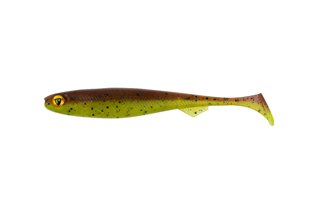 Fox Rage Slick Shads UV Green Pumpkin - 13cm