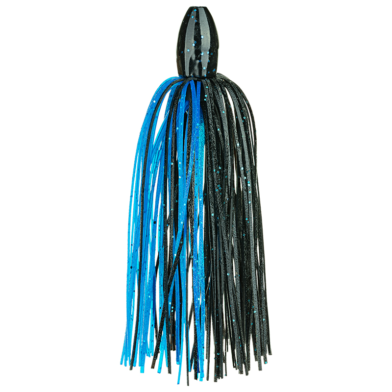 Strike King Tour Grade Tungsten Slither Rig Black Blue Flake - 14.2g