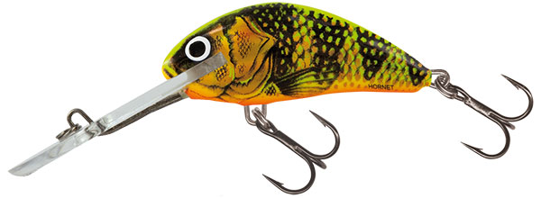 Salmo Hornet 4cm Gold Fluro Perch - Super Deep Runner