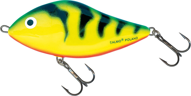 Salmo Slider 7cm Green Tiger - Floating