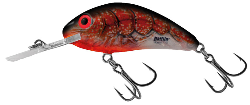 Salmo Rattlin' Hornet 4.5cm Clear Bleeding Craw - Floating