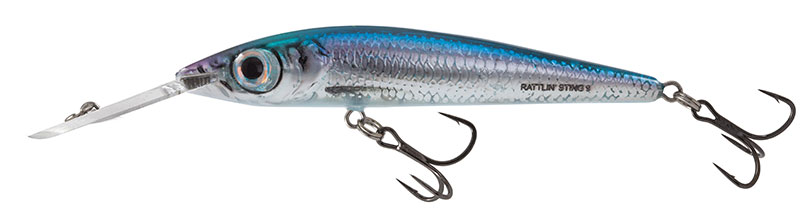 Salmo Rattlin’ Sting 9cm Holographic Blue - Deep Runner