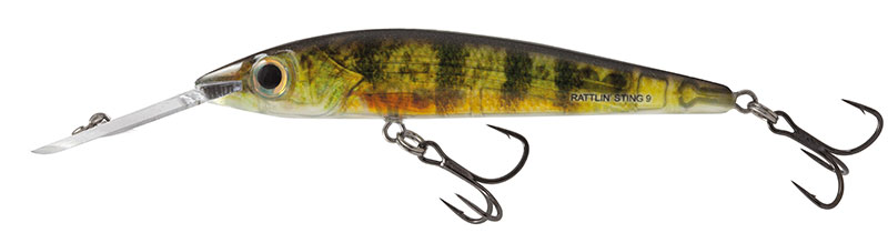 Salmo Rattlin’ Sting 9cm Real Yellow Perch - Deep Runner