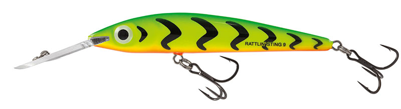 Salmo Rattlin’ Sting 9cm Green Tiger - Deep Runner