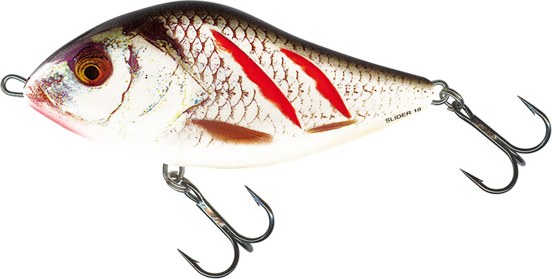 SLIDER FLOATING - 12cm WOUNDED REAL GREY SHINER