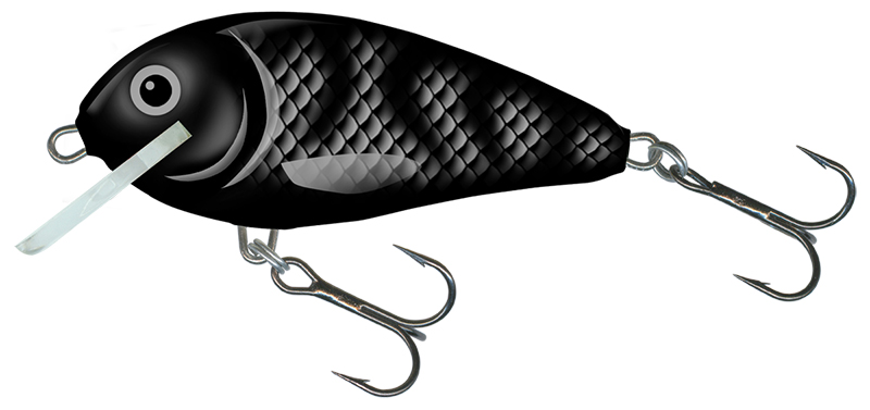 Salmo Butcher 5cm Black Shadow - Floating