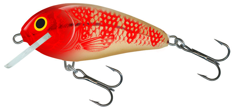 Salmo Butcher 5cm Golden Red Head - Sinking