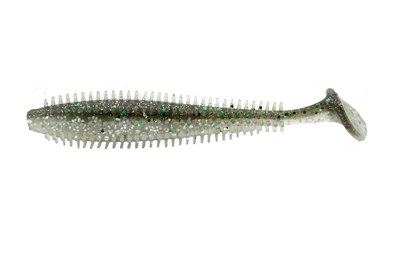 Salmo Spikey Shad Ghost Green UV 5pc